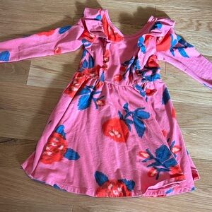 Tea Collection Pink and Blue Floral Kids Dress